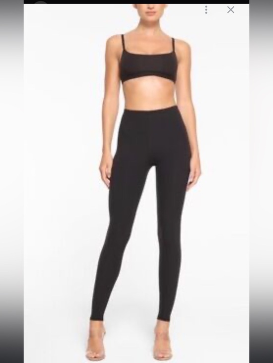 SKIMS Pants - SKIMS Wool Rib High-Waist Leggings — Obsidian Black size XL NWT